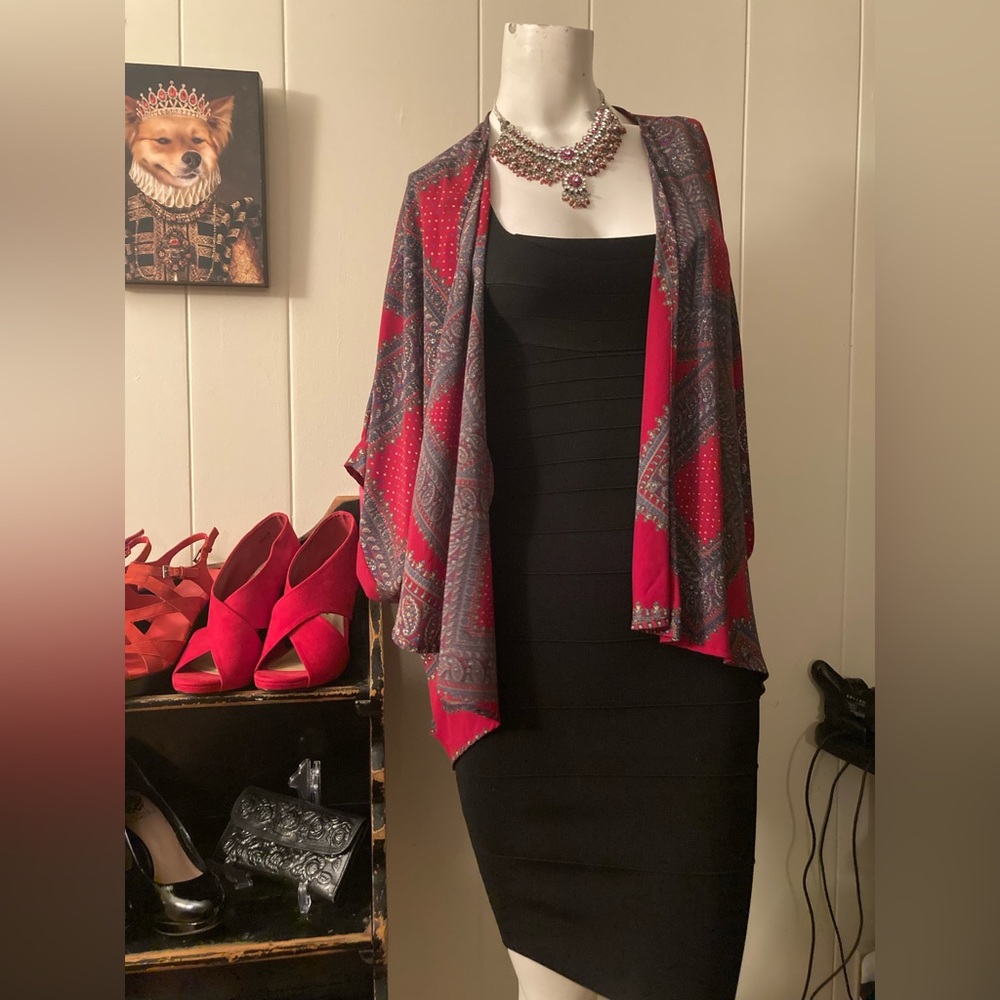 Voom By Joy Han Kimono Sleeve Open Cardigan